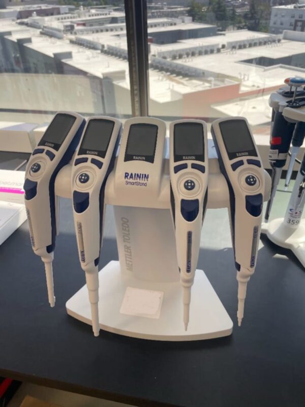 Rainin E4 XLS Single Channel Pipettes w/ Stand 10ul, 20ul, 200ul, 1mL