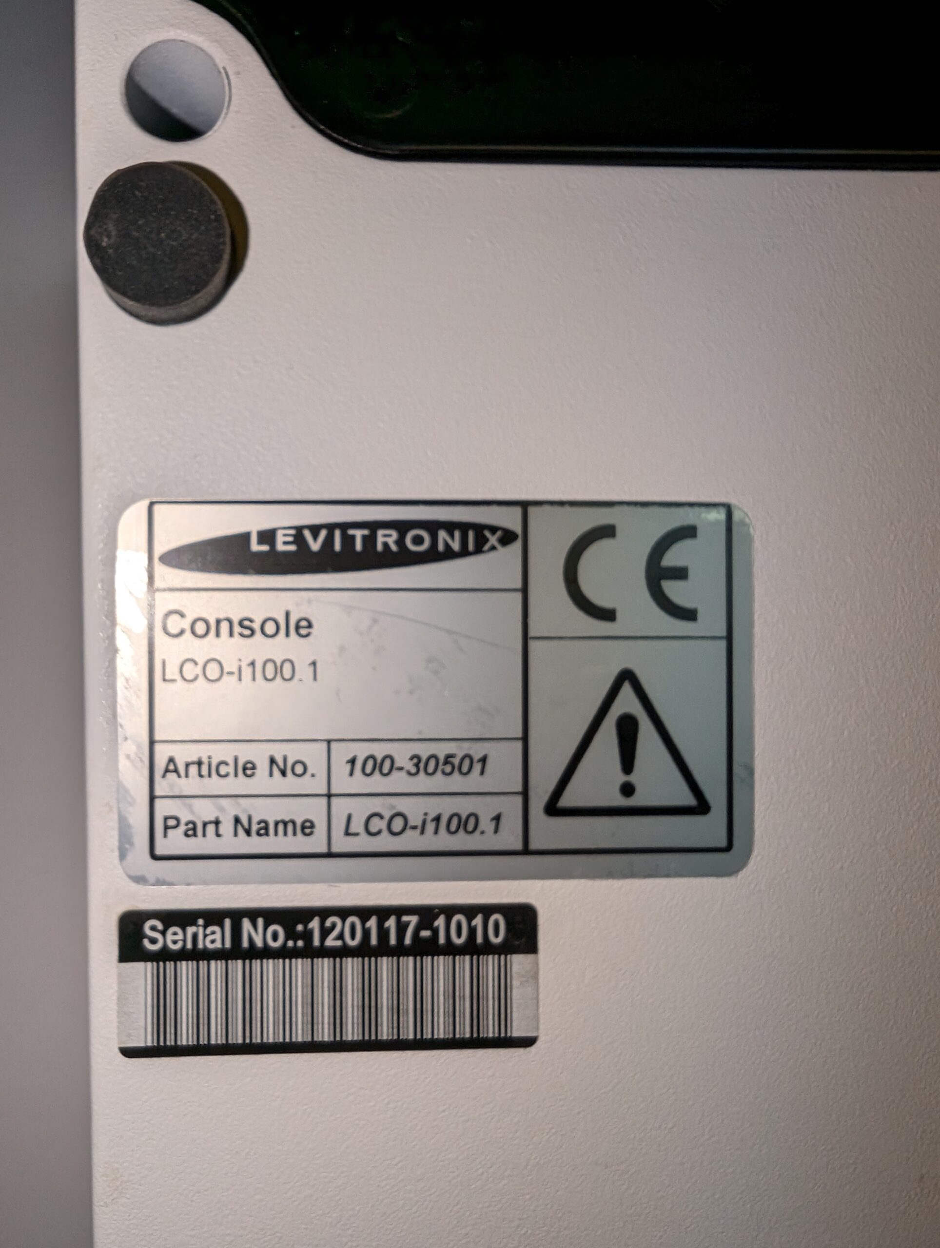 Levitronix console LCO-i100 and Integrated Pump Driver with Levitronix console LCO-i100 and Integrated Pump Driver with